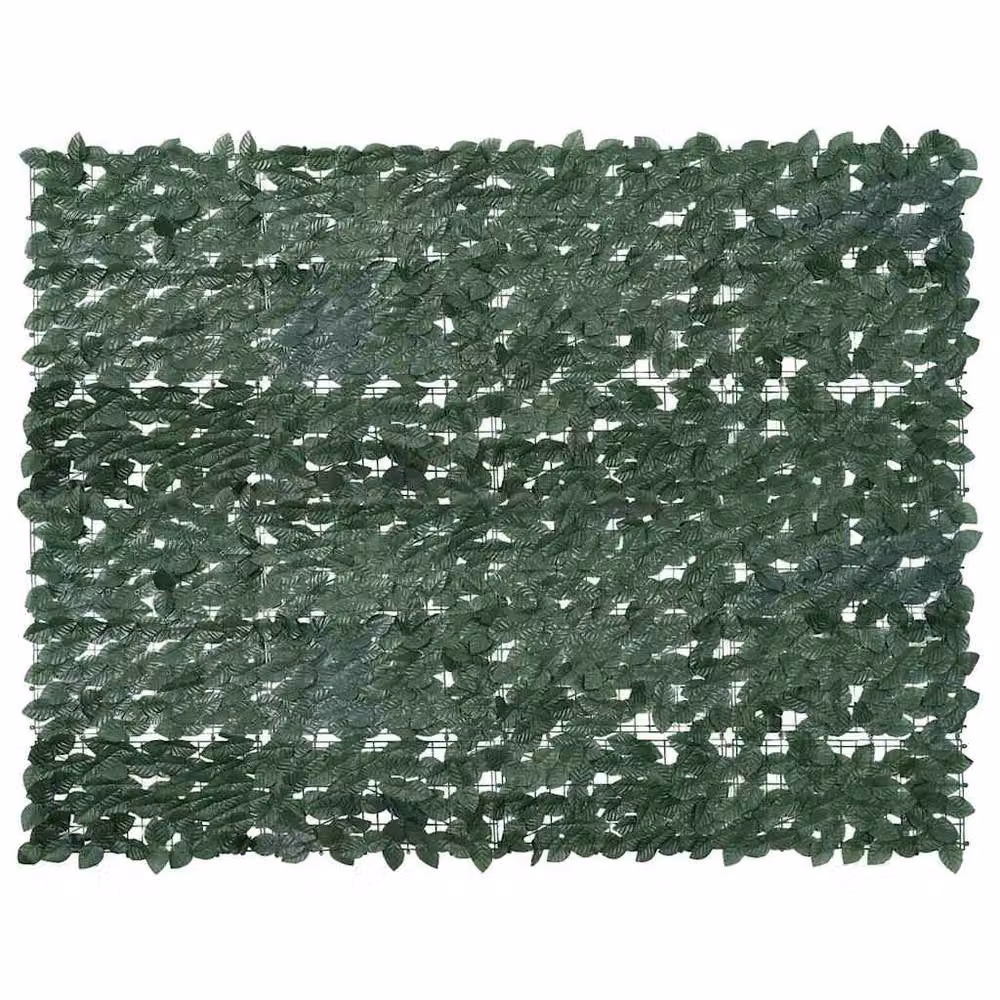 Berkfield Home Durable Balcony Screen with Dark Green Leaves, W: 200 cm, H: 150 cm – 2