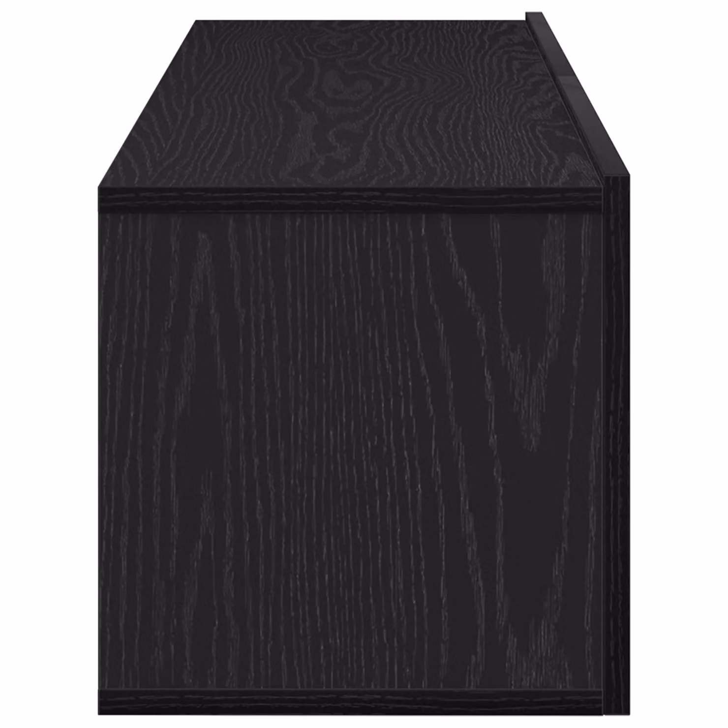 Berkfield Home Modern Black Oak Lowboard TV Cabinets, 2 Piece Set, W/D/H: 100 x 30 x 30 cm – 3