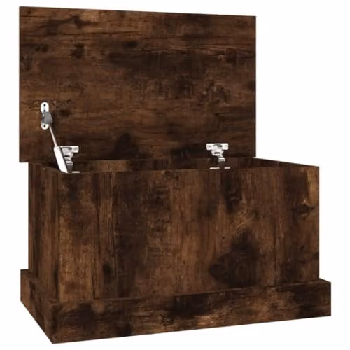 vidaXL Storage Box in Smoked Oak Brown, W/D/H: 50 x 30 x 28 cm – 1