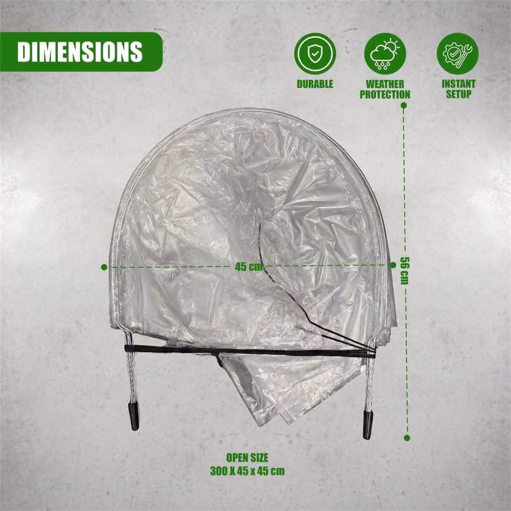 Nordara Plant Protection Polytunnel Cloche Greenhouse Cover in Transparent – 2