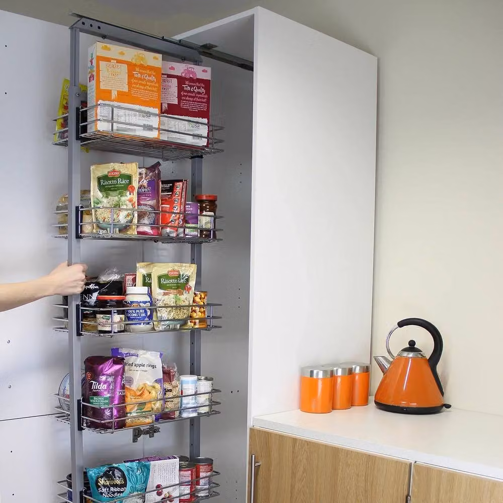 Monstershop KuKoo Pull Out Soft Close Kitchen Larder in Silver – 3