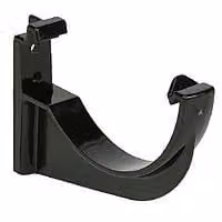 FloPlast Mini Gutter 76mm Fascia Bracket, Black