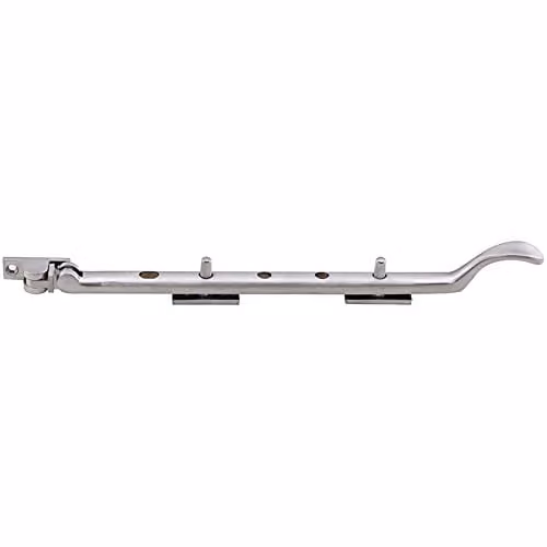 Loops Victorian Casement Window Stay in Chrome with 2 Pins, 270mm Length