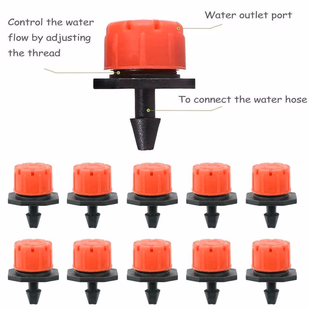 FLAVORA 200-Piece Adjustable Micro Drip Irrigation Kit with Micro Sprayers and Flow Control, Multicolour – 4