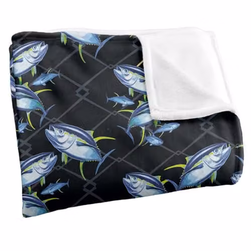 JQ Licensing Sushi Pattern Super Soft Silky Touch Fleece Throw Blanket, Multicolour, W: 91 cm, D: 147 cm – 2