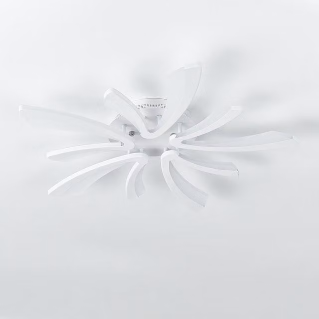 Living Star Modern White LED Semi Flush Ceiling Light 50W