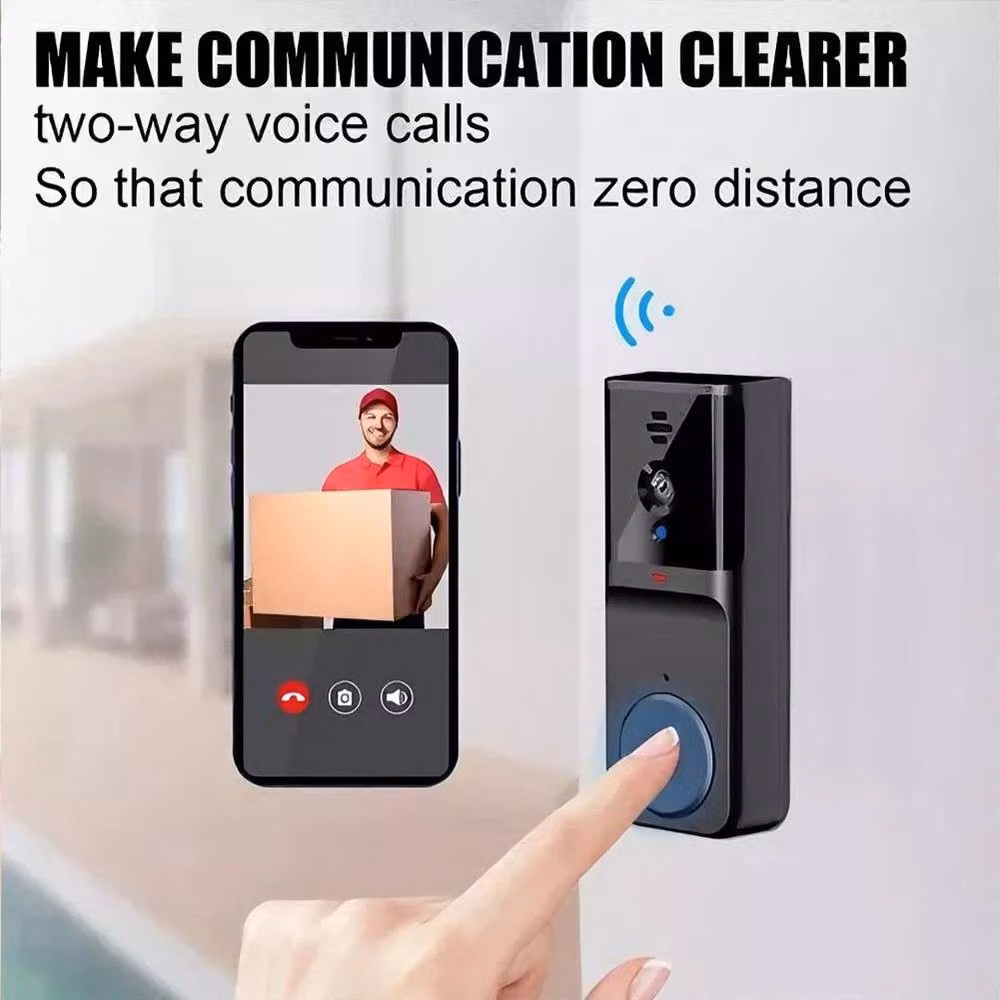 FORGEVIO Smart WiFi Wireless Video Doorbell Security in Black – 5