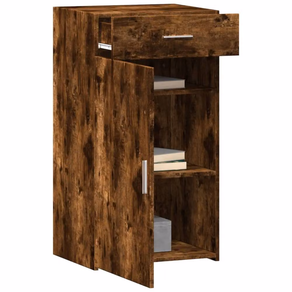 Berkfield Home Smoked Oak Sideboard in Brown, W/D/H: 50 x 42.5 x 93 cm – 3