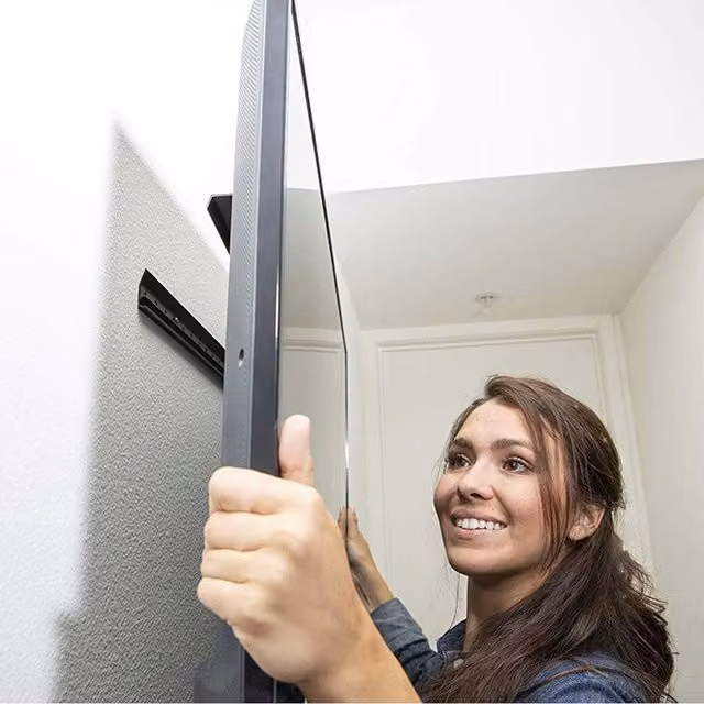Hangman Simple Mount S2060-SF TV Wall Bracket for 32 to 80 inch Screens, Black Matt Aluminium