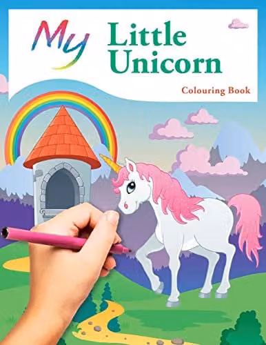 My Little Unicorn Colouring Book by Bell & MacKenzie Publishing, Multicolour Children's Paper Colouring Book