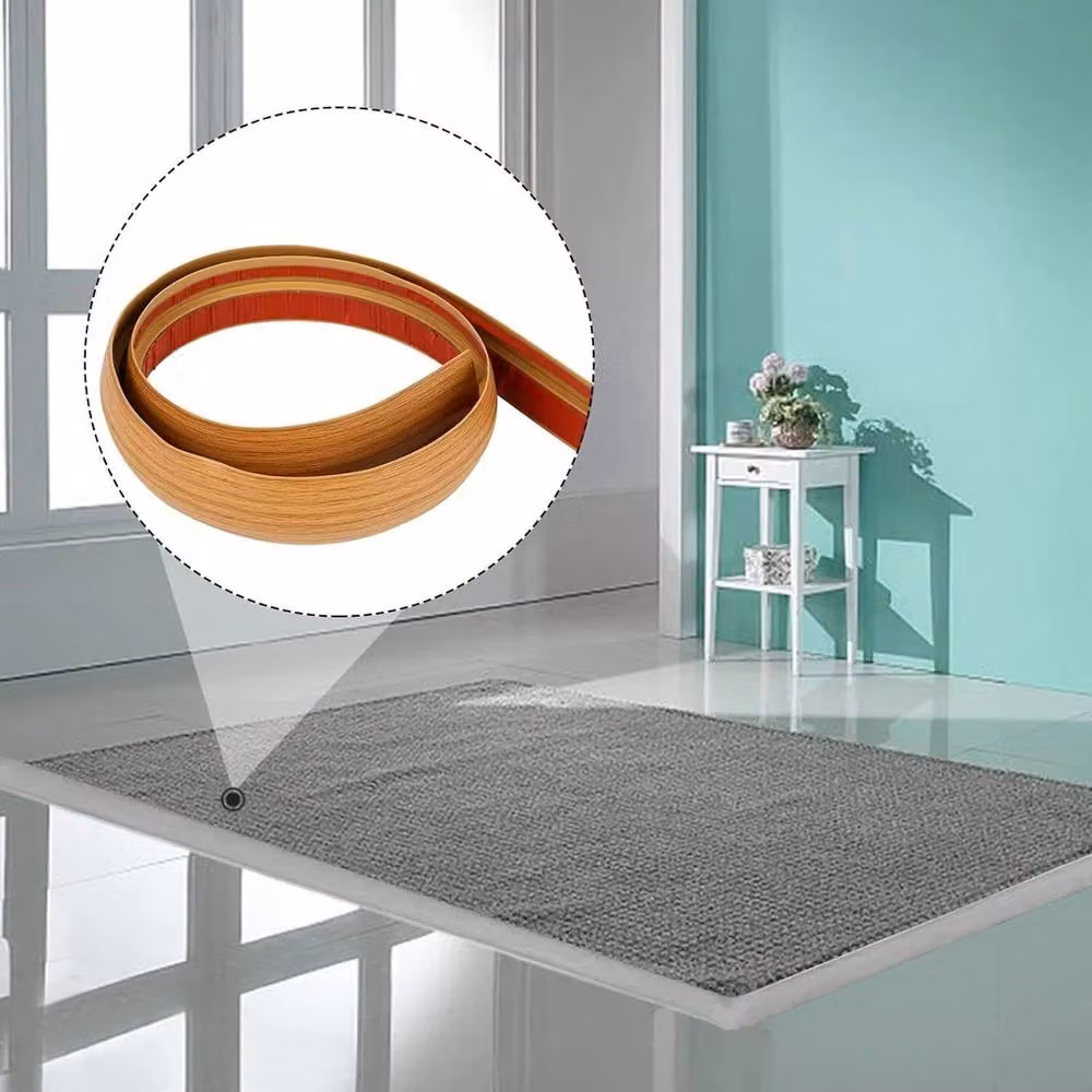 EONLION Brown Self-Adhesive 3M Door Bar Cover Strip Threshold Transition Trim, W: 100 cm, L: 300 cm – 2