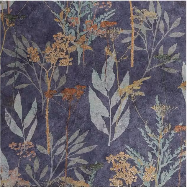 Superfresco Easy Solstice Navy and Copper Floral Botanical Wallpaper, Matt Finish, Width: 52 cm – 1
