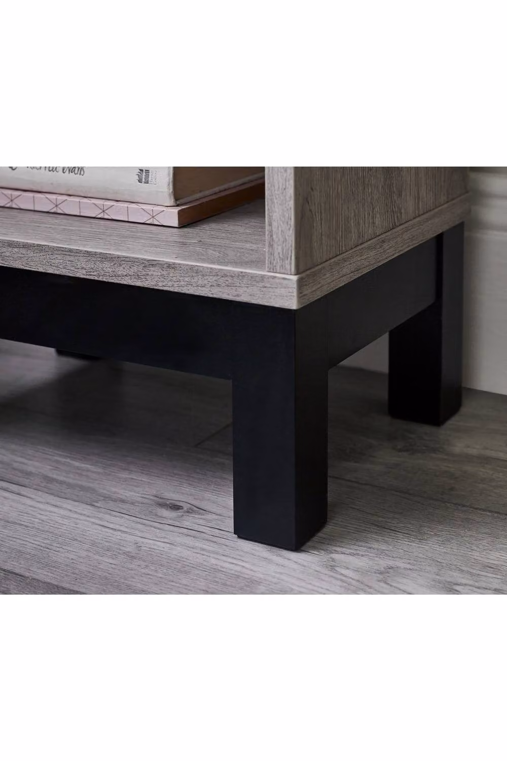 Julian Bowen Bali 1 Drawer Bedside Table in Grey Oak, W: 50 cm, D: 35 cm, H: 26 cm – 7