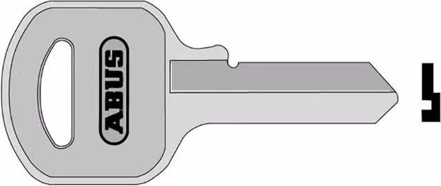 ABUS 55 Series Mechanical Key Blanks in Silver and Multicolour Brass