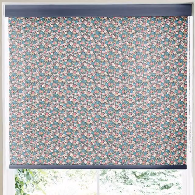 Cath Kidston Mews Ditsy Floral Made to Measure Roller Blind in Navy and Multicolour
