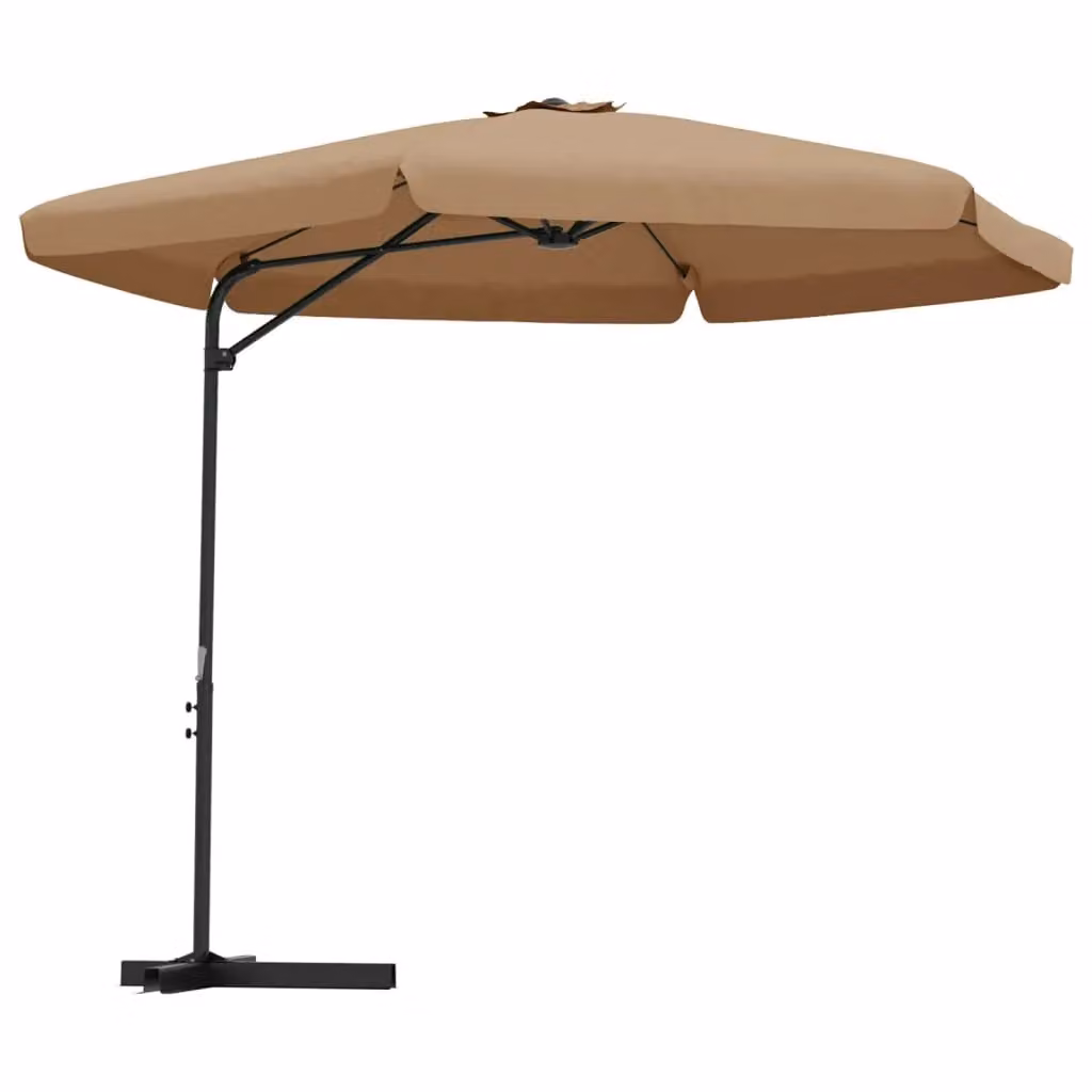 Berkfield Home Outdoor Parasol with Steel Pole, Beige, Diameter: 300 cm – 2