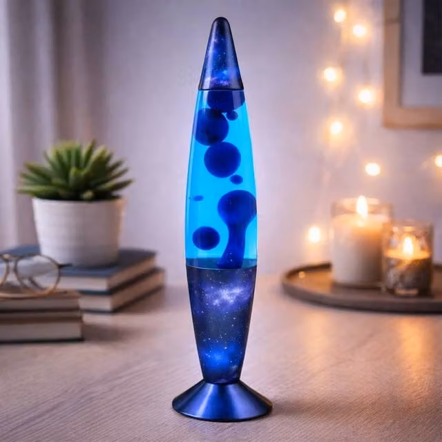 Dragodirect 16 inch Galaxy Lava Lamp Motion Light in Blue and Multicolour
