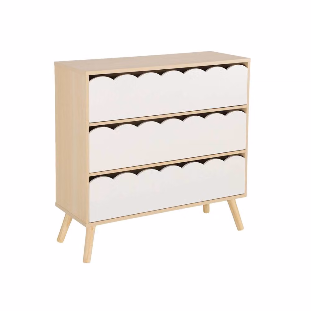 sweeek Scandinavian Style Childrens 3 Drawer Chest in White – 2