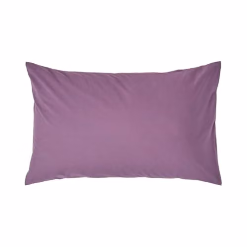 Homescapes Purple Egyptian Cotton Housewife Pillowcase, W: 48 cm, H: 48 cm