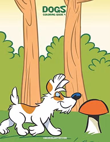 Dogs Colouring Book 4: Volume 4 by Createspace, Multicolour Childrens Paper Book