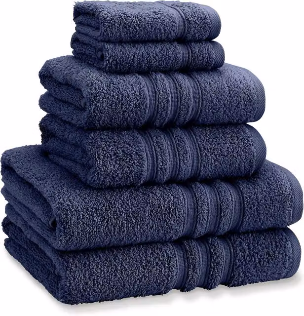 Catherine Lansfield 6 Piece Zero Twist Cotton Towel Bale Set in Blue – 4