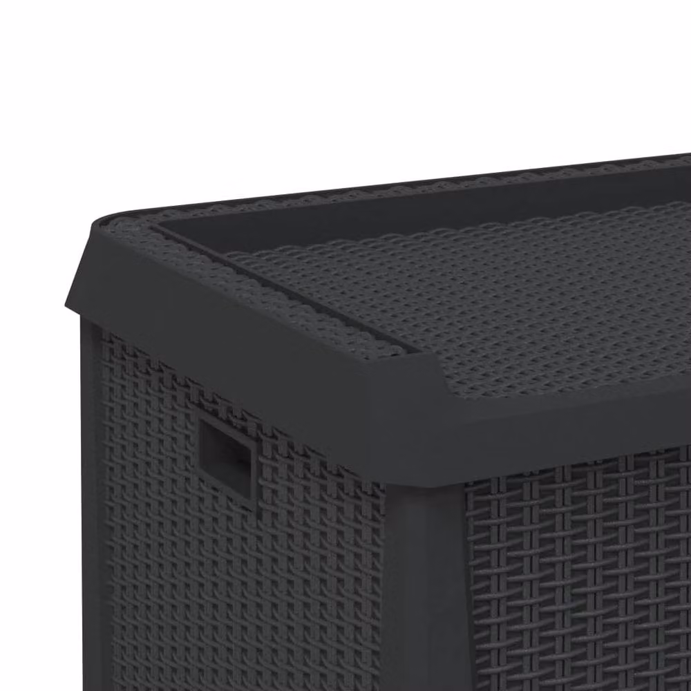 Berkfield Home Garden Storage Box in Anthracite and Black, 125 L – 5