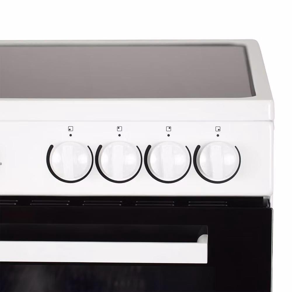 Willow White 50cm Freestanding Electric Cooker with Ceramic Hobs and Grill – 7