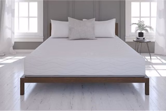 Dorel Home Contour Memory 9 Pocket Spring and Memory Foam Hybrid Mattress, King Size, White, W/D/H: 180 x 200 cm