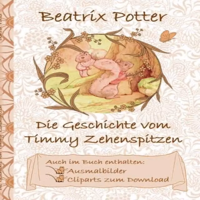 Beatrix Potter The Tale of Timmy Toe Colouring Book with Colouring Pages, Multicolour Paper
