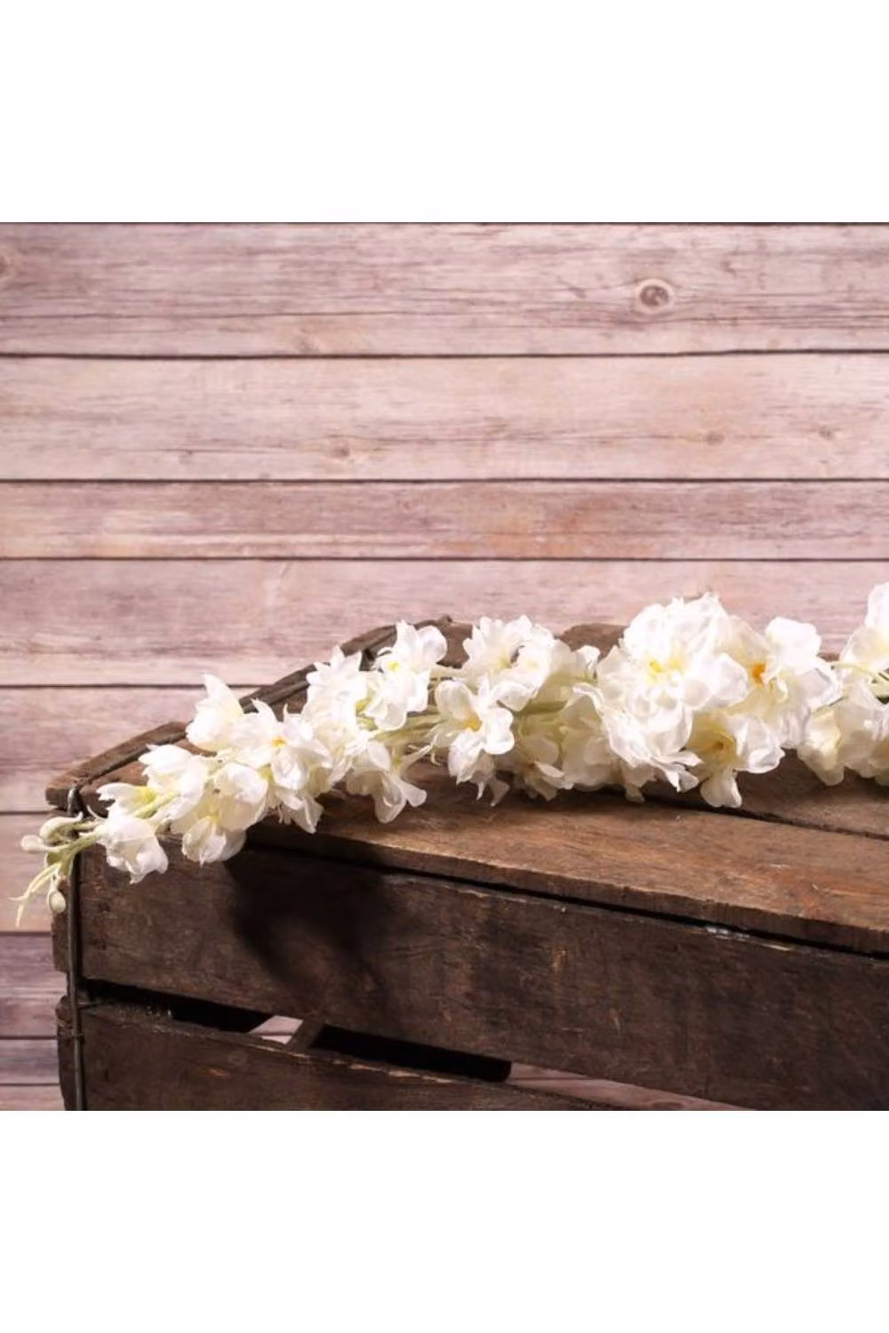 KDMD Delphinium Cream White Artificial Flowers, Height: 102 cm – 2