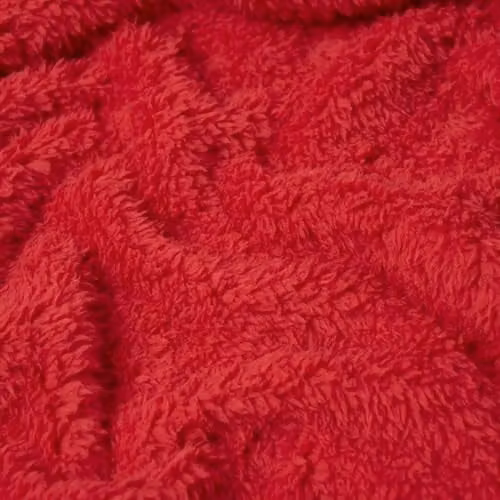 OHS Red Teddy Fleece Throw Blanket, W/D/H: 240 x 200 cm – 4