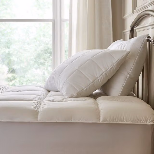 Hotel Pure Luxury Waterproof Mattress Topper and Pillow Protector Set, White, W: 200 cm x D: 200 cm
