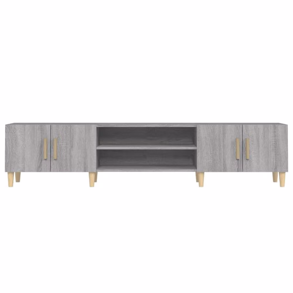 Berkfield Home Grey Sonoma TV Cabinet in Engineered Wood W/D/H: 180 x 31.5 x 40 cm – 4