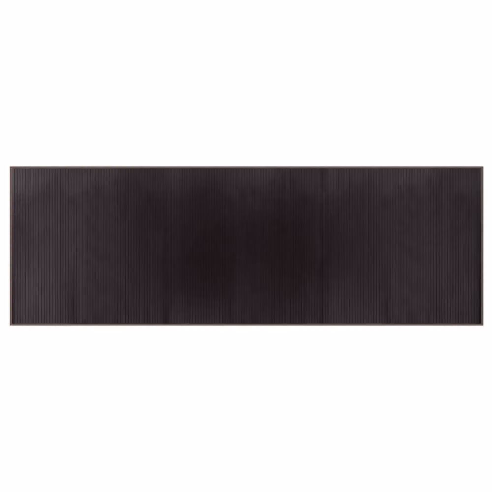 Berkfield Home Rectangular Bamboo and Polypropylene Rug in Brown, W: 100 cm, L: 300 cm – 3