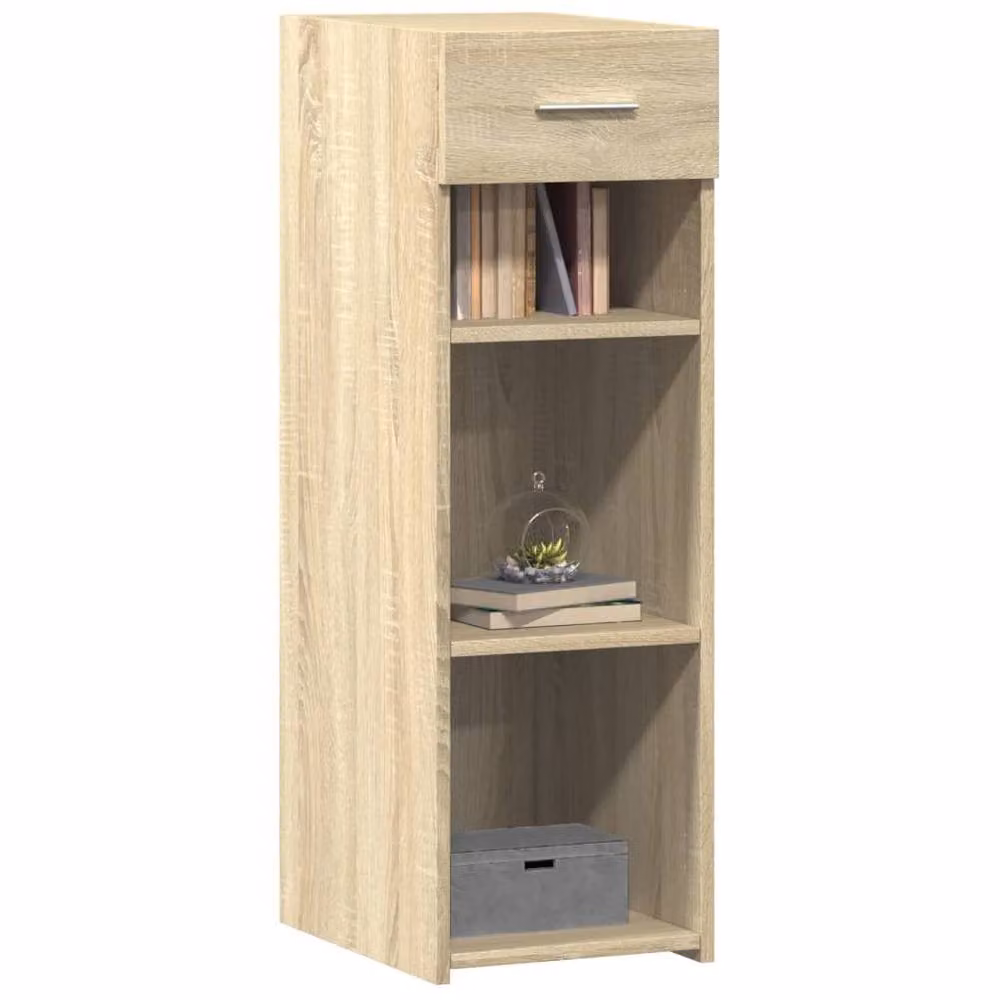 Berkfield Home Sonoma Oak Sideboard in Beige, W/D/H: 30 x 42.5 x 93 cm – 2