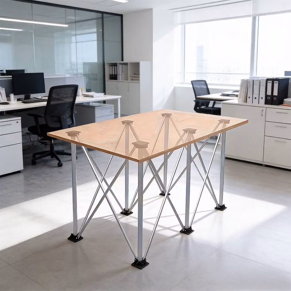 Ventryn Foldable Workbench Bracket with Carry Bag in Metallic Silver, W/D/H: 115.0 x 60.5 x 73.5 cm – 2