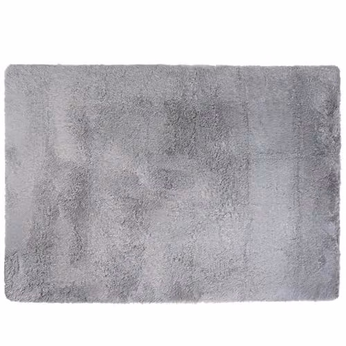 OHS Grey Modern Shaggy Area Rug, W: 160 cm, L: 230 cm – 2