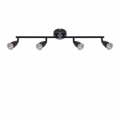 Netlighting Amalfi 4 Light Ceiling Spotlight Bar in Matt Black