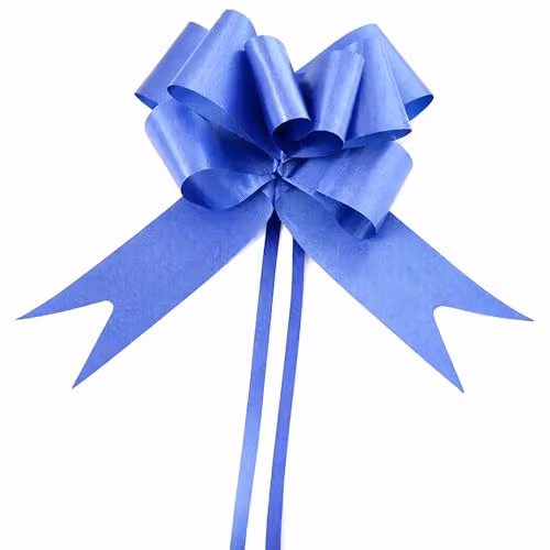 Shatchi 60pcs Navy Blue Pull Bows for Gift Wrapping and Decorations, 30mm – 6