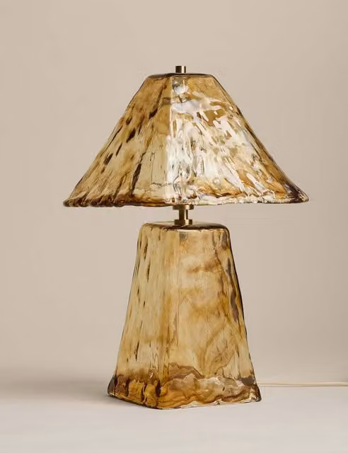 M&S Brown Glass Table Lamp