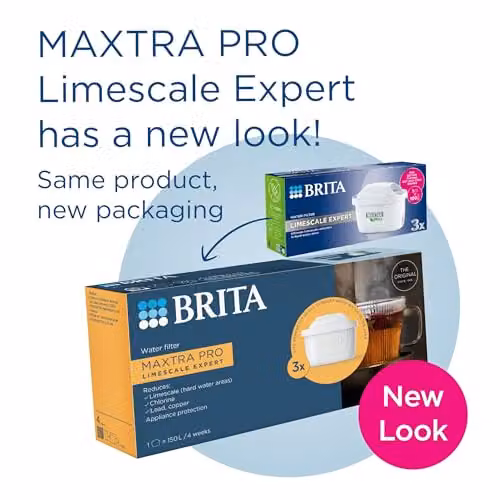 BRITA MAXTRA Pro Limescale Expert Water Filter Cartridges, 3 Pack, White – 2
