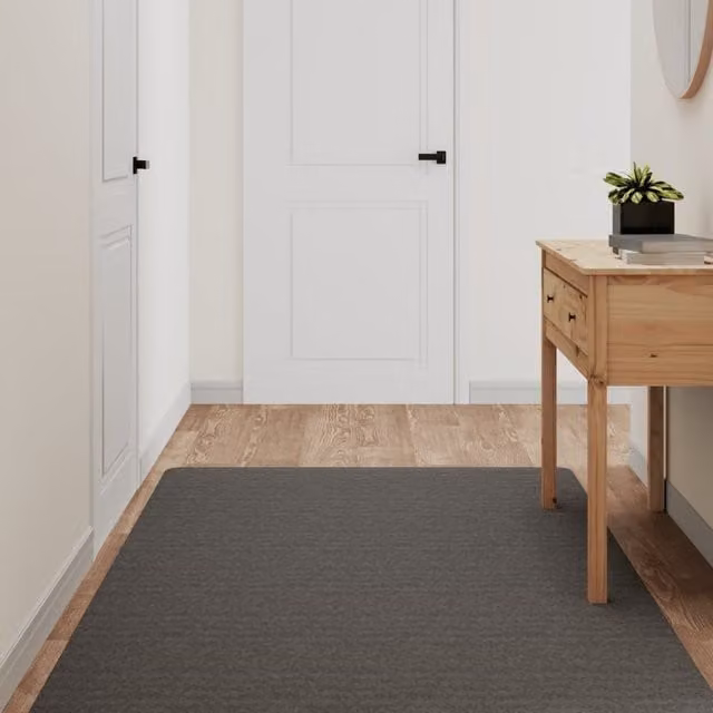 Berkfield Home Anthracite and Black Round Carpet Runner, Diameter: 100 cm – 1