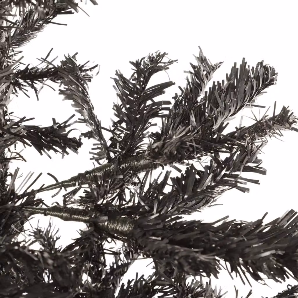 Berkfield Home Slim Black Christmas Tree, Height: 240 cm – 4