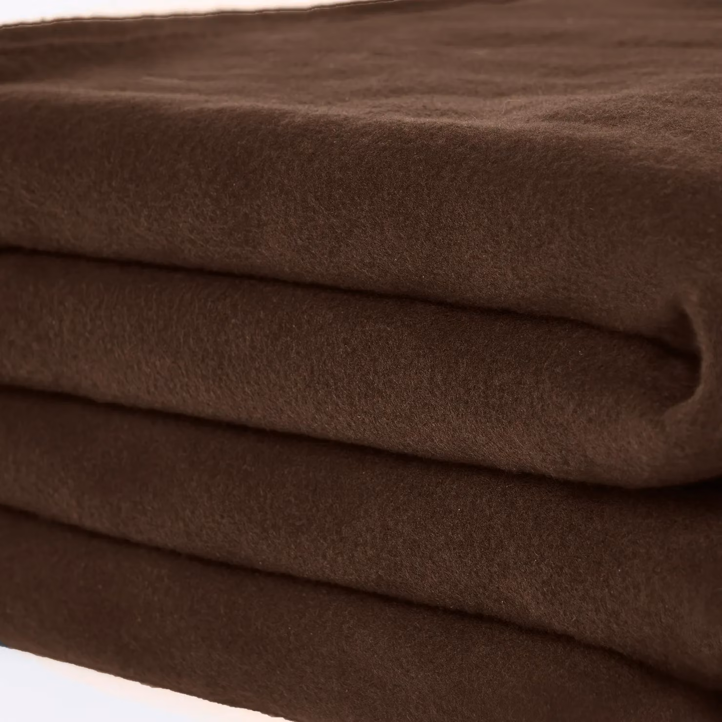 OHS Wholesale 10 Pack Plain Brown Fleece Blanket Sofa Throw, W/D/H: 200 x 240 cm – 3