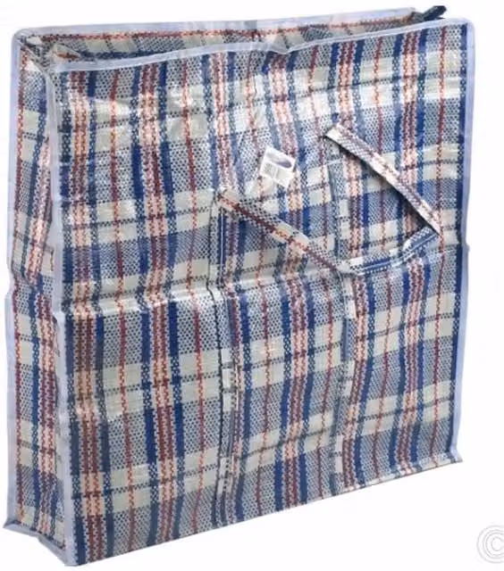 UMKY Multicolour Reusable Fabric Storage and Laundry Bag with Handles W/D/H: 50 x 50 x 50 cm