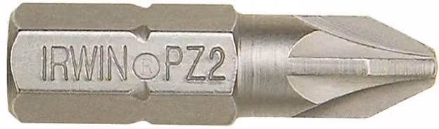 Irwin Pozi Pz3 Screwdriver Bits, 25mm, 10 Pack, Silver