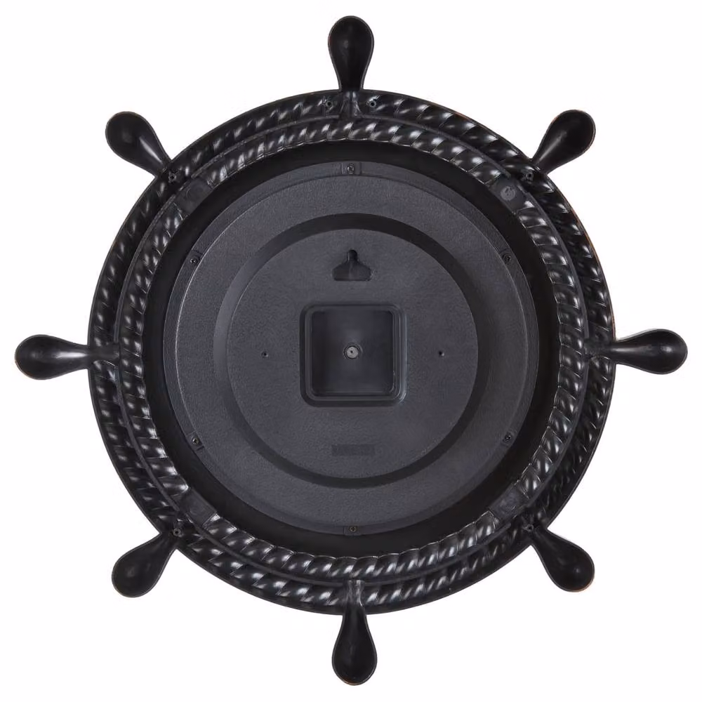 Wyld and Coco Round Nautical Rope Frame Wall Mirror, Brown, Diameter: 46 cm – 3