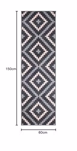 Bravich Texas Hallway Runner in Pink and Grey, W/D/H: 60 x 150 cm – 3