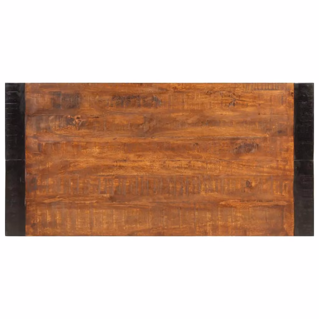 Berkfield Home Rectangular Mango Wood Dining Table in Brown, W/D/H: 120 x 60 x 76 cm – 4