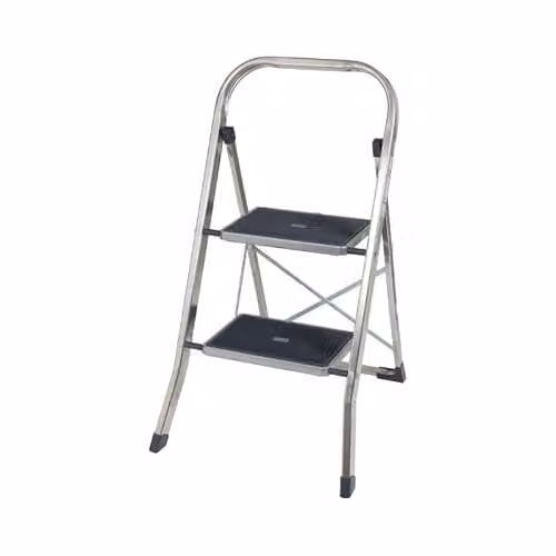 TB Davies 2 Tread Slimline Aluminium Step Stool in Silver – 1